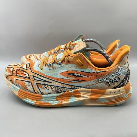 Asics Noosa Tri 15 Running Shoes Men Size 12 Orange Blue Triathlon Low Sneakers - Picture 3 of 8